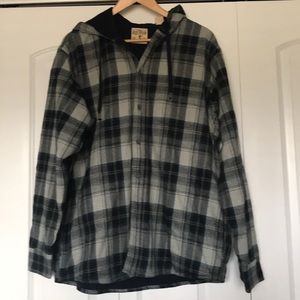 Men’s lined hooded flannel